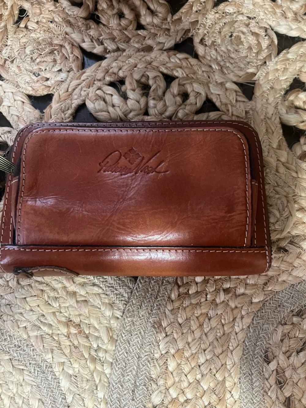 Patricia Nash Cognac Brown Leather Wrislet - Picture 6 of 6